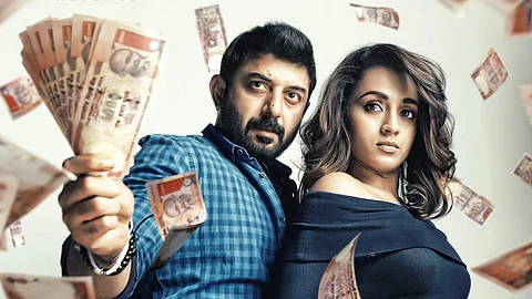 Arvind Swamy and Trisha in Sathuranga Vettai 2