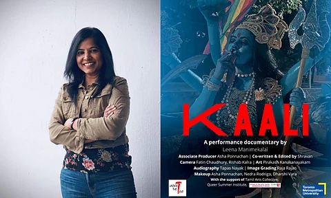 (L) Leena Manimekalai; Kaali poster