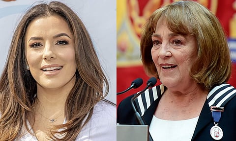 Eva Longoria and Carmen Maura