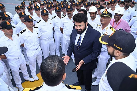Mohanlal: Honoured to be onboard IAC Vikrant