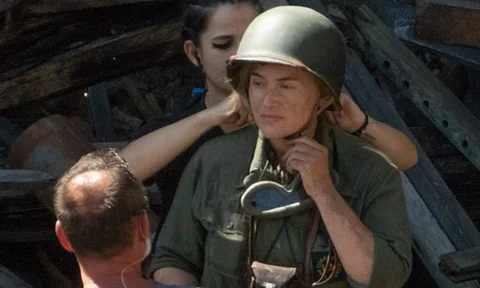 Kate Winslet returns to shoot post injury