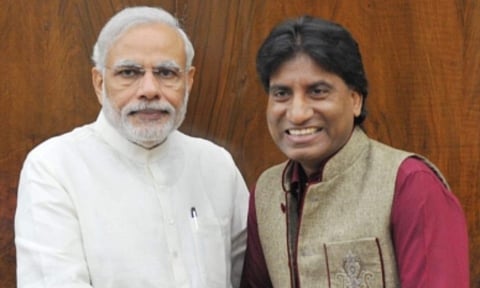 PM Modi and Raju Srivastava