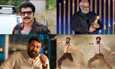 Golden Globes 2023: Mammootty and Mohanlal wish team RRR for Naatu Naatu's win