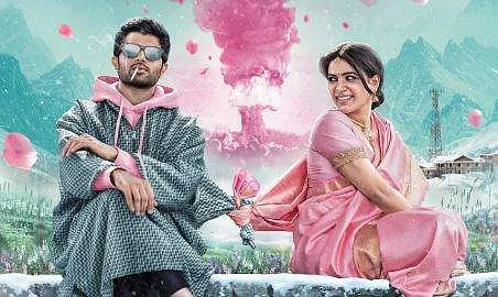 Kushi poster ft. Vijay Deverakonda and Samantha
