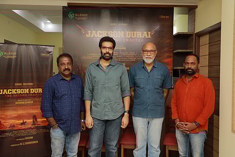 Sibiraj, Sathyaraj reunite for Jackson Durai: The Second Chapter