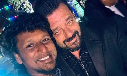 Lokesh and Sanjay in the set Leo 