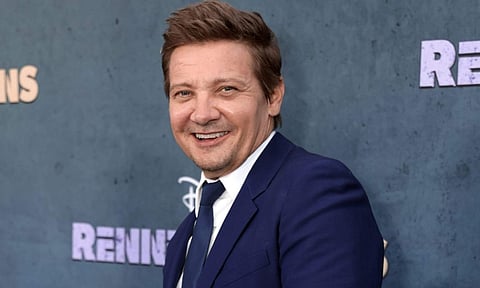 Jeremy Renner walks first red carpet after snowplough accident