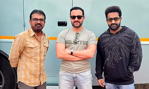 Saif Ali Khan joins sets of NTR 30