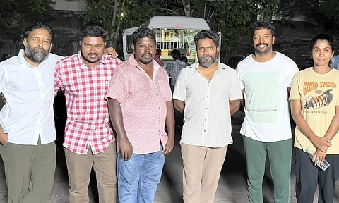 Its a schedule wrap for Kalaiyarasan-Dinesh's Thandakaaranyam