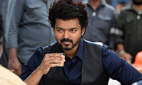 Vijay in a still from Varisu