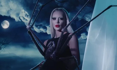 Kim Kardashian in a new look from the 12th installment of American Horror Story