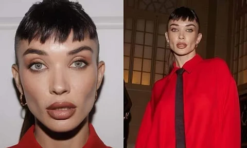 Amy Jackson reacts after getting trolled for her new look