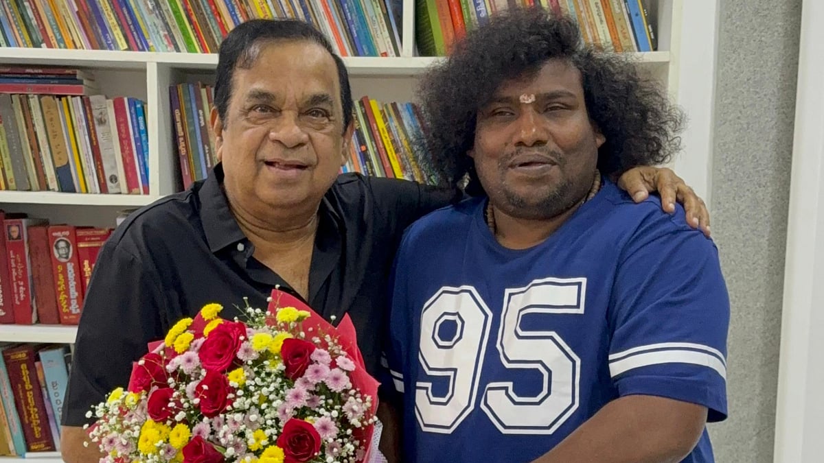 Yogi Babu expresses gratitude after meeting Brahmanandam, says he