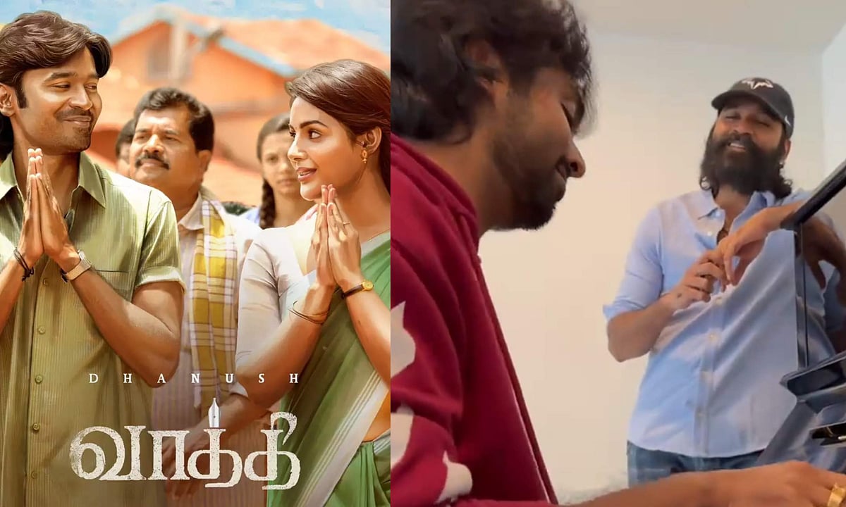 Dhanush shares glimpse of Vaathi first single, Vaa Vaathi