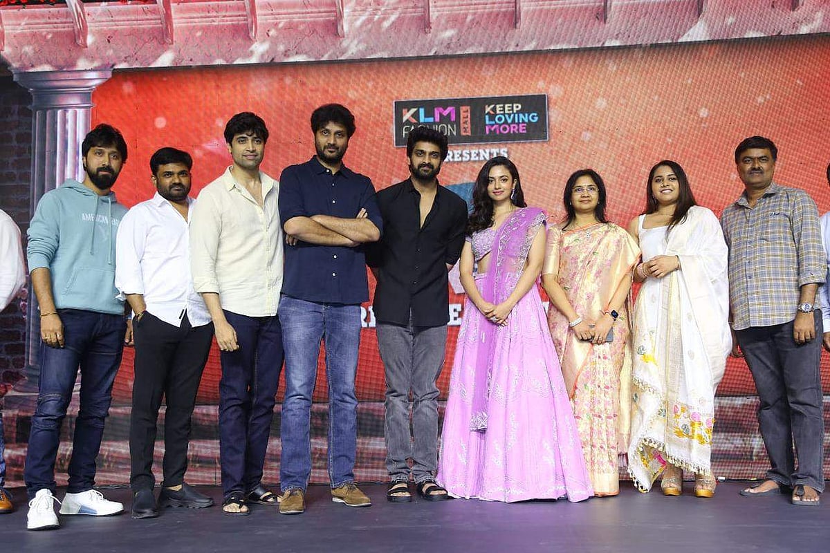 Adivi Sesh, Nandini Reddy attend the pre-Release event of PAPA